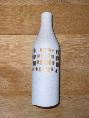 Vase blanc et doré